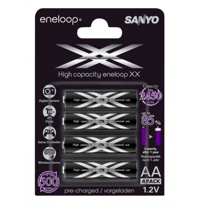 Акумулятори Sanyo Eneloop XX AA 2550 mAh (4 шт. у блістері)