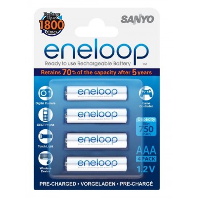 Акумулятори Sanyo Eneloop AAA 800 mah ( у блістері)