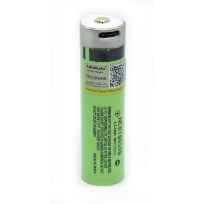 Акумулятор Liitokala NCR18650B USB Type-C (Lii-34B-USB) 3350 mAh, Li-ion 3.6V, із захистом (Protected)