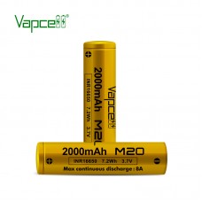 Акумулятор Vapcell M20 INR16650 2000 mah, 8A, Li-ion 3.7V