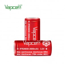 Акумулятор Vapcell IFR26650 2600 mah, 55A/75A, LiFePO4 3.2V