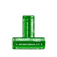 Акумулятор Vapcell N20 INR18500 2000 mah, 10A, Li-ion 3.7V