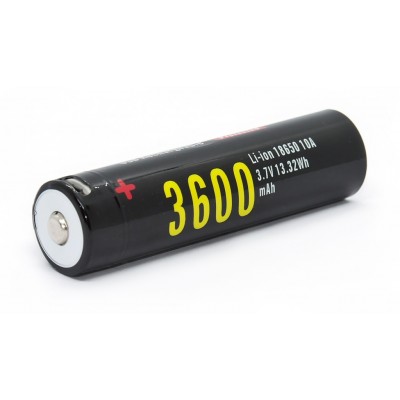 Акумулятор Soshine 18650 3600 mAh Li-ion з USB Type-C, із захистом (Protected)