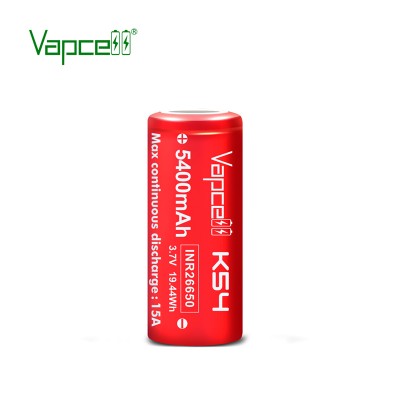 Акумулятор Vapcell K54 INR26650 5400 mah 15A, Li-ion