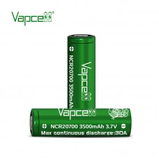 Акумулятор Vapcell NCR20700 3500 mah, 30A, Li-ion 3.6V