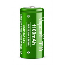 Акумулятор Vapcell T11 INR16340 (RCR123A) 1100 mah, 3A, Li-ion 3.6V Акумулятор Vapcell T11 INR16340 (RCR123A) 1100 mah, 3A, Li-ion 3.6V