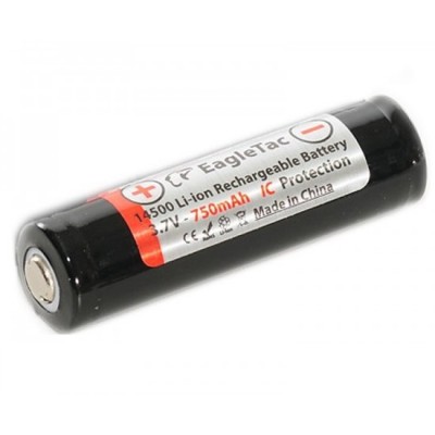 Акумулятор EagTac 14500 750 mAh Li-ion із захистом (Protected)