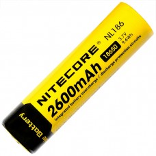 Акумулятор Nitecore NL186 18650 2600 mAh із захистом (Protected)