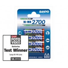 Акумулятори Sanyo AA 2700 mah (4 шт. у блістері)