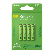 Акумулятори GP Recyko+ ААA 1000 Series, 4 шт./уп.