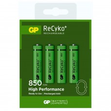 Акумулятори GP Recyko+ ААA 850 mAh High Performance, 4 шт./уп.