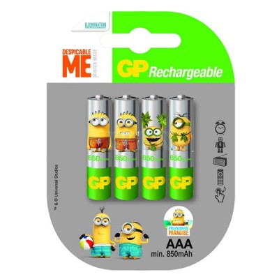 Акумулятори GP Recyko Minion AAA 850 mah, 4 шт./уп.