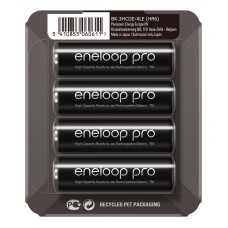 Акумулятори Panasonic Eneloop Pro AA 2600 mAh (min.2500mah), 4 шт./уп. Sliding Pack, (BK-3HCDE/4LE)