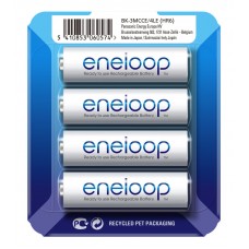 Акумулятори Panasonic Eneloop AA 2000 mAh (min.1900mah), 4 шт./уп. Sliding Pack, (BK-3MCCE/4LE)
