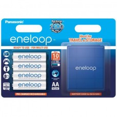 Акумулятори Panasonic Eneloop AA 2000 mAh (min.1900mah), 4 шт./уп.+кейс (BK-3MCCEC4BE)
