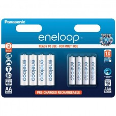 Акумулятори Panasonic Eneloop AA 1900 mAh + Eneloop AAA 750 mAh, 8 шт./уп. (BK-KJMCCE44E)