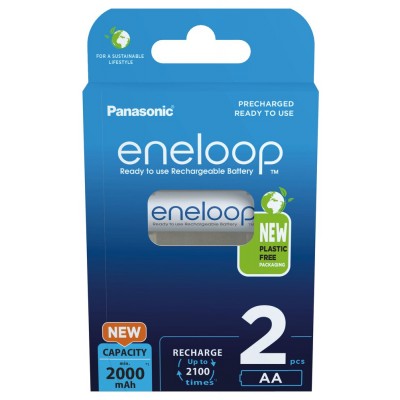 Акумулятори Panasonic Eneloop AA 2000 mAh, 2 шт./уп. (BK-3MCDE/2BE)