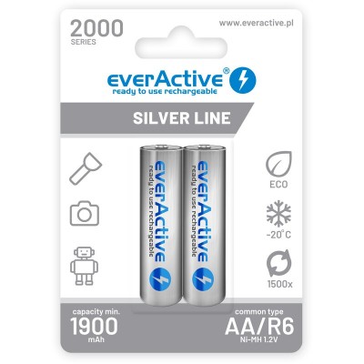 Акумулятори EverActive Silver Line AA 2000 Series, 2 шт./уп.