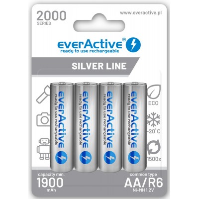 Акумулятори EverActive Silver Line AA 2000 Series, 4 шт./уп.