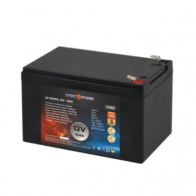 Акумулятор LogicPower LiFePO4 12V (12,8V) - 12 Ah (154Wh)