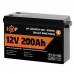 Акумулятор LogicPower LP LiFePO4 12V (12,8V) - 200 Ah (2560Wh) (Smart BMS 100А) з BT для ДБЖ