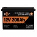Акумулятор LogicPower LP LiFePO4 12V (12,8V) - 200 Ah (2560Wh) (Smart BMS 100А) з BT для ДБЖ
