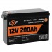 Акумулятор LogicPower LP LiFePO4 12V (12,8V) - 200 Ah (2560Wh) (Smart BMS 100А) з BT для ДБЖ
