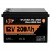 Акумулятор LogicPower LP LiFePO4 12V (12,8V) - 200 Ah (2560Wh) (Smart BMS 100А) з BT для ДБЖ
