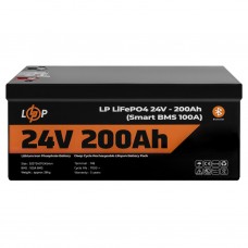Акумулятор LP LiFePO4 24V (25,6V) - 200 Ah (5120Wh) (Smart BMS 100А) з BT для ДБЖ