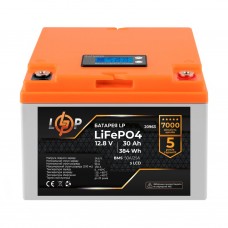 Акумулятор LogicPower LiFePO4 LCD 12V (12,8V) - 30 Ah (384Wh) (BMS 50A/25А)