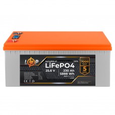 Акумулятор LogicPower LiFePO4 LCD 24V (25,6V) - 230 Ah (5888Wh) (BMS 80A/40A)