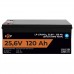 Акумулятор LP LiFePO4 25,6V - 120 Ah (3072Wh) (Smart BMS 100А) з BT для ДБЖ
