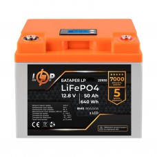 Акумулятор LogicPower LiFePO4 LCD 12V (12,8V) - 50 Ah (640Wh) (BMS 80A/40А)