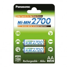 Акумулятори Panasonic High Capacity АА 2700 mah, 2 шт./уп. (BK-3HGAE/2BE)