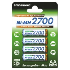 Акумулятори Panasonic High Capacity АА 2700 mah, 4 шт./уп. (BK-3HGAE/4BE)