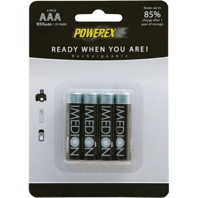 Акумулятори Powerex Imedion AAA 950 mAh, 4 шт./уп.