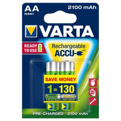 Акумулятори Varta Rechargeable Accu AA 2100 mAh 2 шт./уп. (56706101402)