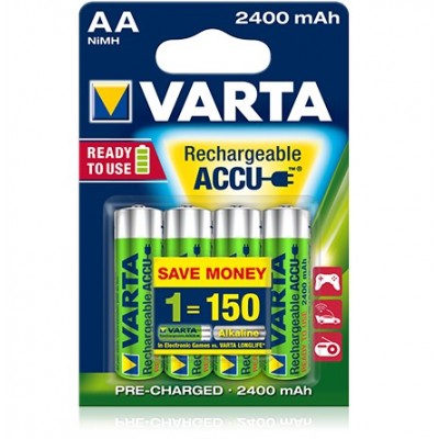 Акумулятори Varta Rechargeable Accu AA 2400 mAh 4 шт./уп. (56756101404)