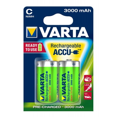 Акумулятор VARTA Rechargeable ACCU C 3000mAh RTU, 2 шт./уп. (56714101402)