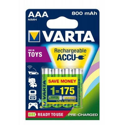 Акумулятори Varta Toys ACCU AAA 800 mAh, 4 шт./уп. (56783101404)
