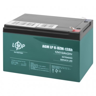 Тяговий свинцево-кислотний акумулятор LogicPower LP 6-DZM-12 Ah