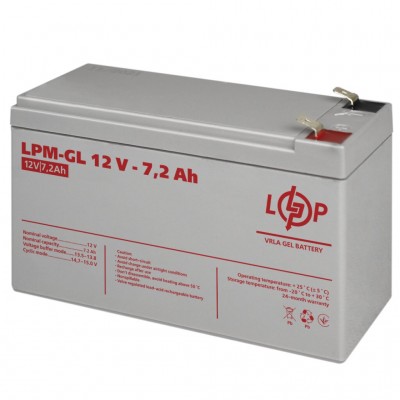 Акумулятор гелевий LogicPower LPM-GL 12V - 7.2 Ah