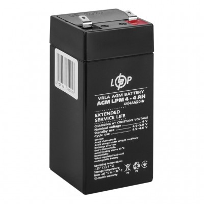 Акумулятор LogicPower AGM LPM 4V - 4 Ah