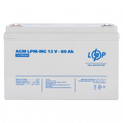 Акумулятор мультигелевий LogicPower LPM-MG 12V - 80 Ah
