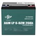 Тяговий свинцево-кислотний акумулятор LogicPower LP 6-DZM-20 Ah