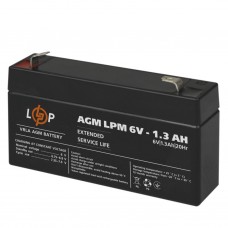 Акумулятор LogicPower AGM LPM 6V - 1.3 Ah