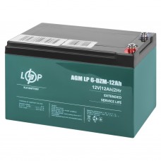 Тяговий свинцево-кислотний акумулятор LogicPower LP 6-DZM-12 Ah - під болт М5