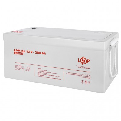 Акумулятор гелевий LogicPower LPM-GL 12V - 280 Ah