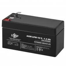 Акумулятор LogicPower AGM LPM 12V - 1.3 Ah
