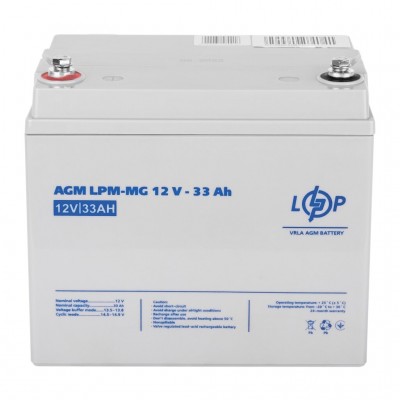 Акумулятор мультигелевий LogicPower LPM-MG 12V - 33 Ah